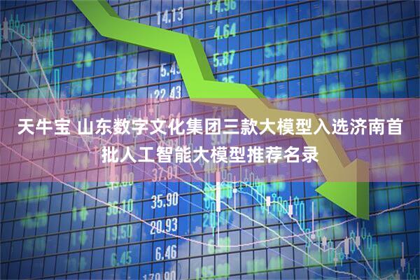 天牛宝 山东数字文化集团三款大模型入选济南首批人工智能大模型推荐名录