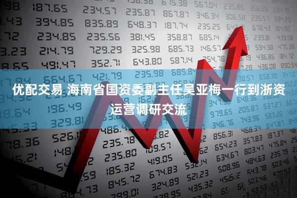 优配交易 海南省国资委副主任吴亚梅一行到浙资运营调研交流