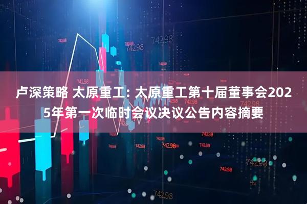 卢深策略 太原重工: 太原重工第十届董事会2025年第一次临时会议决议公告内容摘要