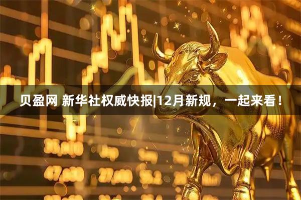 贝盈网 新华社权威快报|12月新规，一起来看！