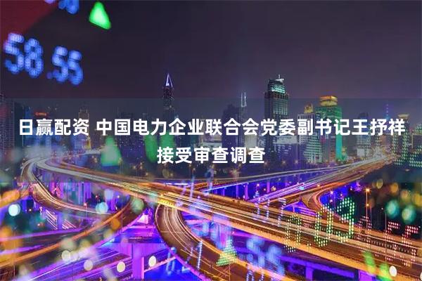 日赢配资 中国电力企业联合会党委副书记王抒祥接受审查调查