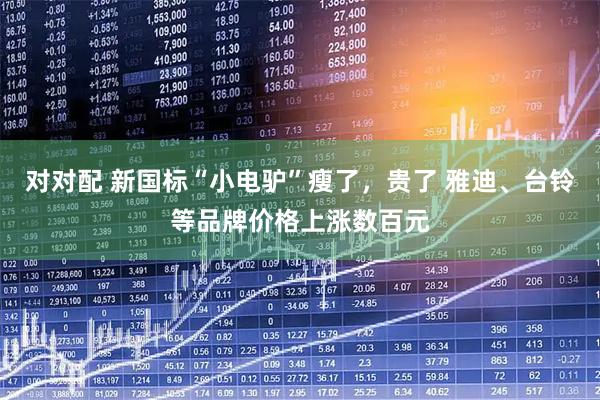 对对配 新国标“小电驴”瘦了，贵了 雅迪、台铃等品牌价格上涨数百元